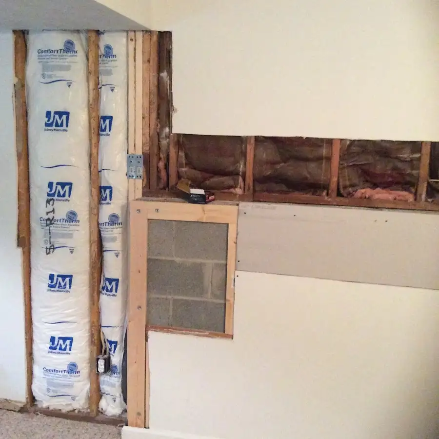 Wall insulation replacement during Contents Cleaning & Restoration in Woodlake